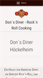 Mobile Screenshot of dons-diner.de