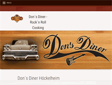 Tablet Screenshot of dons-diner.de